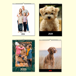 Kalendáře nástěnné A4 z vlastních fotek